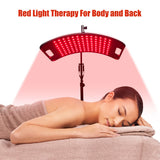 660nm 850nm Red Light Therapy Lamp for Face & Body, Infrared Panel with Stand & Timer for Skin Care & Pain Relief