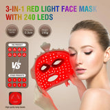 7-Color Silicone LED Face Mask - Wireless Red Light Therapy for Anti-Aging & Radiant Skin Glow