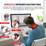 72 LEDs Red Light Therapy Neck Wrap, 660nm 850nm Infrared Chin Lifting Belt for Skin Firming & Neck Pain Relief