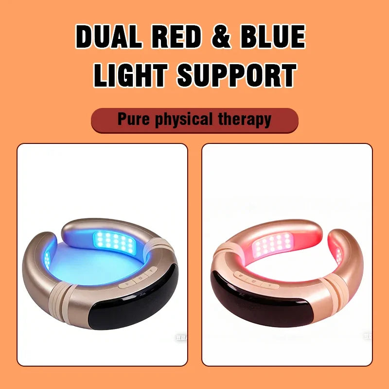 Medical Grade Neck Wearable Laser Therapy Device | 650nm LLLT with 72 Diodes for Blood Pressure & Lipid Management