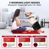 360 LEDs Red Light Therapy Pad, 660nm 850nm Infrared Mat with 10Hz 40Hz Pulse for Back Waist Shoulder Muscle Pain Relief