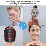 Wireless Red & Near Infrared LED Light Therapy Face Mask - 4-Color, 240 LEDs - Anti-Aging & Acne Treatment for Home Use