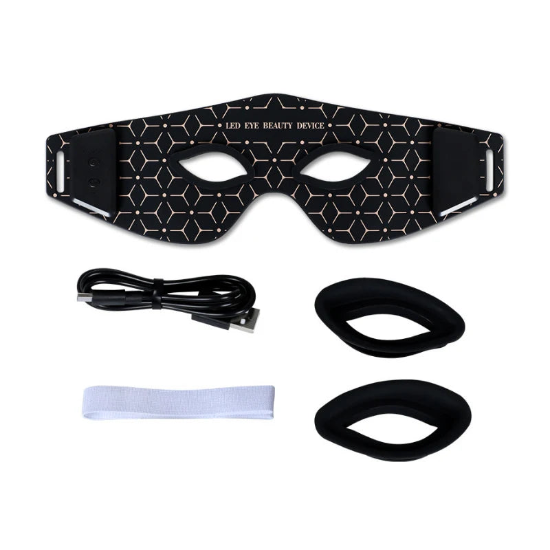 850nm Near-Infrared Red Light Therapy Eye Mask - Treatment for Dark Circles, Puffiness & Wrinkles