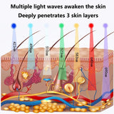 7-Color LED Light Therapy Face Mask - Red & Infrared Facial Skin Care Device - Cordless & Rechargeable for Home Use