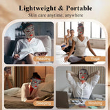 8-Color LED Light Therapy Mask for Face & Neck - Red Light Therapy for Anti-Aging & Acne Care