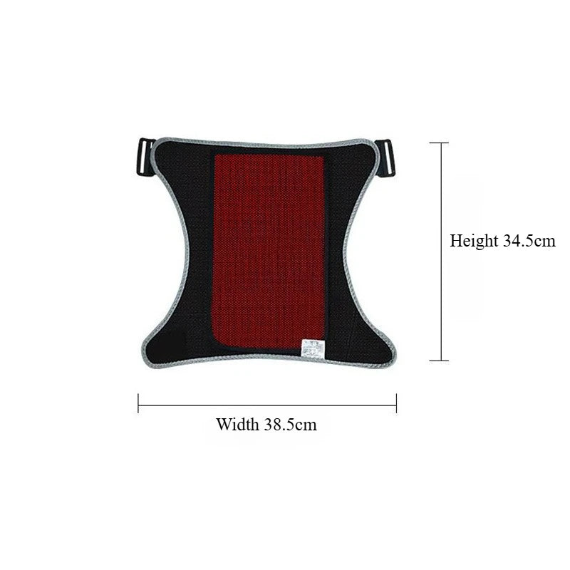 Red Light Therapy Heating Hip Pad, Vibration Massage Wrap for Sciatica Relief, Groin & Thigh Pain Recovery (45-65°C)