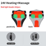 Red Light Therapy Wrap with Vibration Massage, 3-Level Heated Abdominal Pad for Menstrual Cramps, Hip & Waist Pain Relief