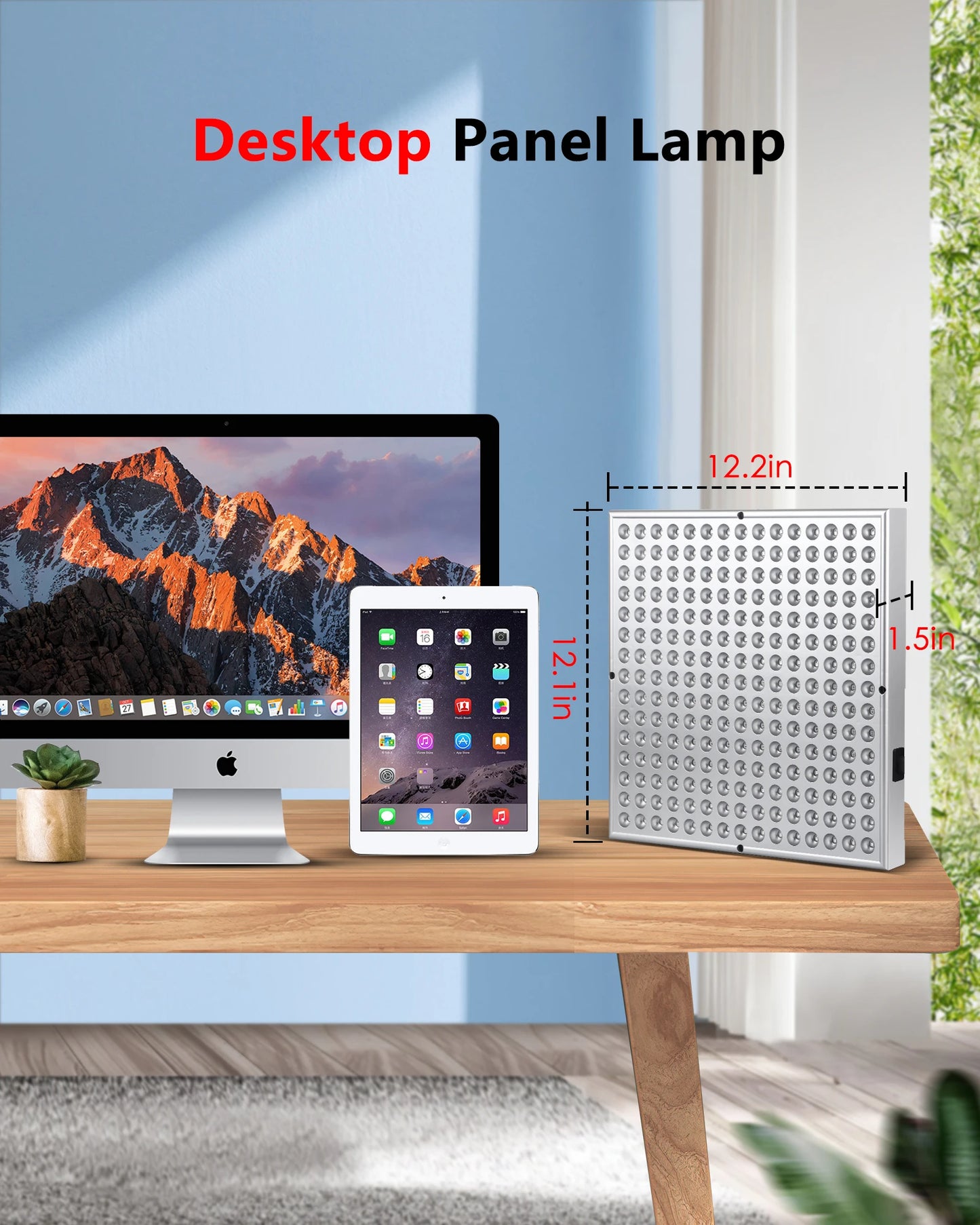 225 LEDs Red Light Therapy Panel, 660nm 850nm Infrared Light Therapy Device for Facial Anti-Aging & Body Pain Relief