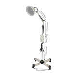 250W TDP Infrared Mineral Heat Lamp, Adjustable Height Acupuncture Therapy Light with 360° Rotating Head & Timer