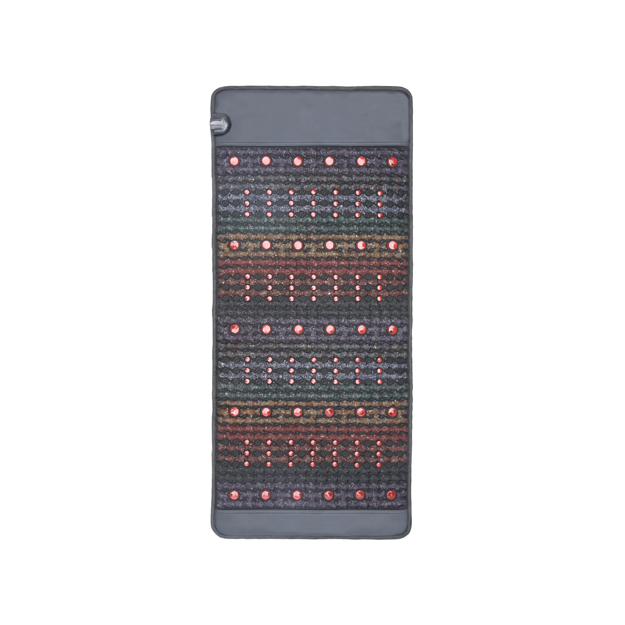 PEMF Infrared Therapy Mat 66x148cm | 8 Crystal Gemstones | 114-LED Red & NIR Light | 6 PEMF Coils | Large Body Massage Mattress