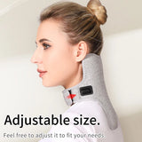 Red Light Therapy Neck Massager, Heated Vibration Wrap for Cervical Spine Pain Relief, Stiff Neck & Tension Support