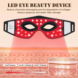 850nm Near-Infrared Red Light Therapy Eye Mask - Treatment for Dark Circles, Puffiness & Wrinkles