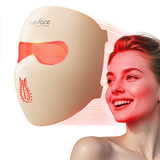 4D LED Light Therapy Facial Mask - Rechargeable Red, Blue, Amber & Near-Infrared - Anti-Aging, Acne & Skin Renewal