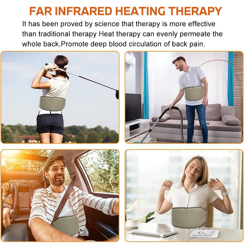 PEMF Far-Infrared Heating Belt | Anionic Jade Crystal for Chakra & Pain Relief