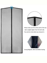 Summer Anti-Insect Door Mesh - Anti-Mosquito, Ventilated, No-Punch, Auto-Closing Curtain