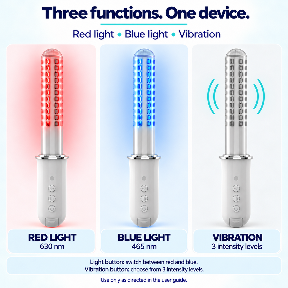 7HW Intima Vaginal Red Light Therapy Wand - For Tightening, Dryness & Pelvic Floor Care