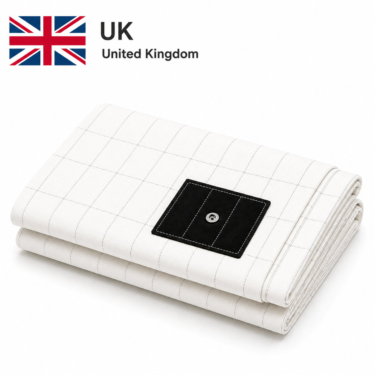 7healthwell EarthSc™ Grounding Fitted Sheet - UK, AU & NZ Standard Sizes - Organic Cotton & Silver Fibre (Grey/White)