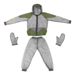 Hooded Outdoor Mosquito Repellent Suit: Bug Jacket for Fishing, Hunting, Camping