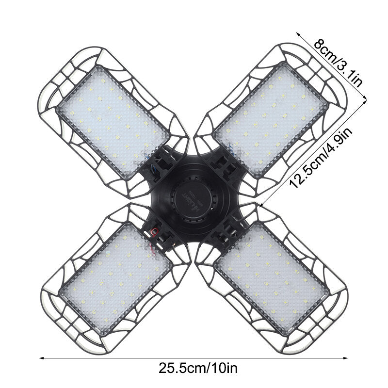 100W E27 84LED Deformable Garage Light for Basement/Warehouse Ceiling, 165-265V