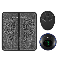 Portable Physiotherapy Foot Massage Mat - 6 Modes, 9 Levels for Leg Blood Circulation and Relaxation