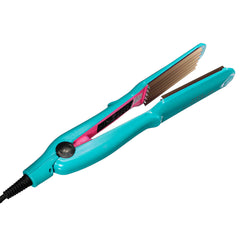 Ceramic Hair Crimper and Curler Iron with 5-Speed Temperature Control - Anion Wave Curling Wand