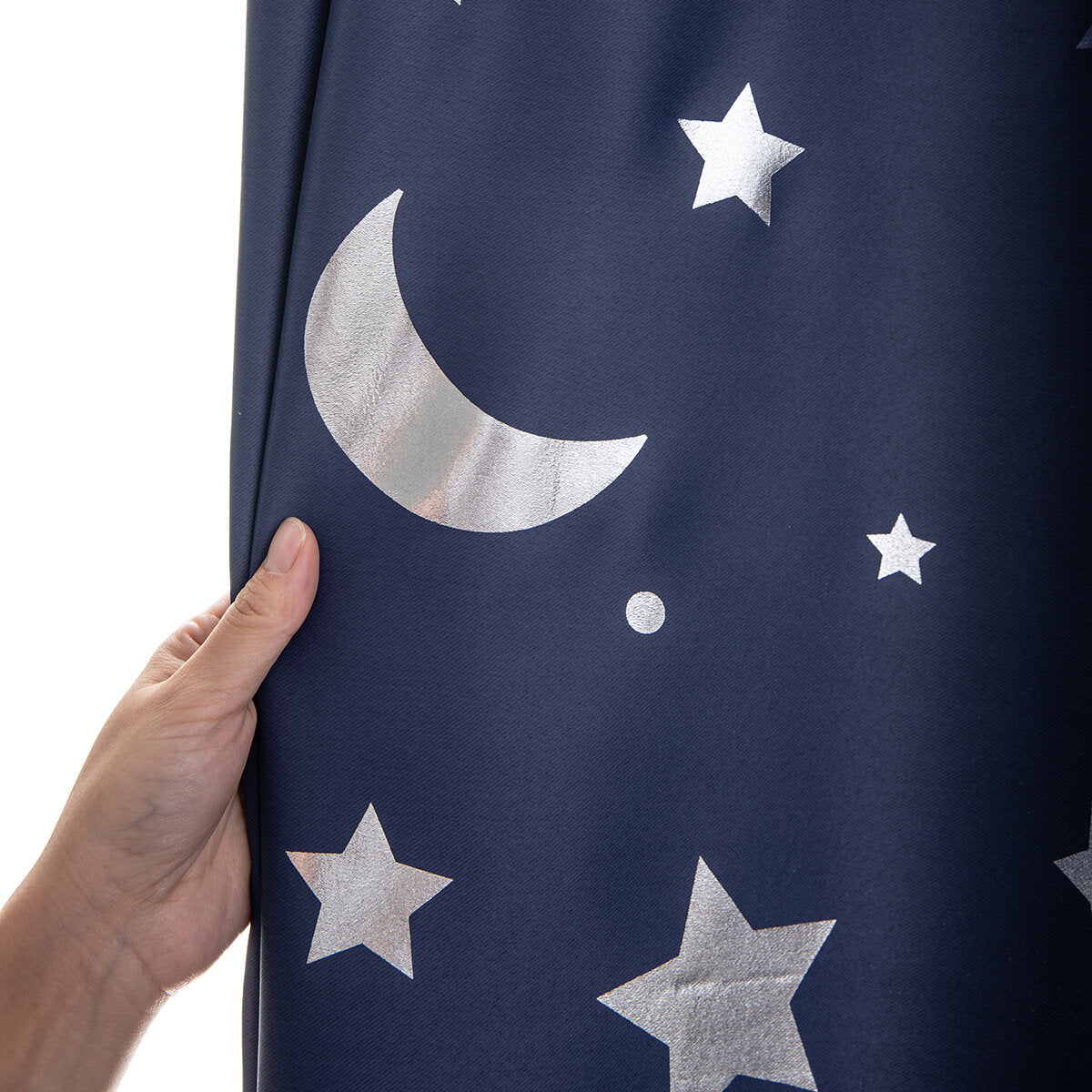 Polyester Moon Star Kids Bedroom Curtains - Window/Door Curtains for Living Room Home Decor