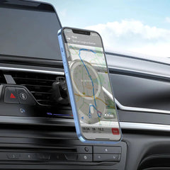 Magnetic Car Phone Holder for iPhone 13 - Dashboard and Air Vent Mount