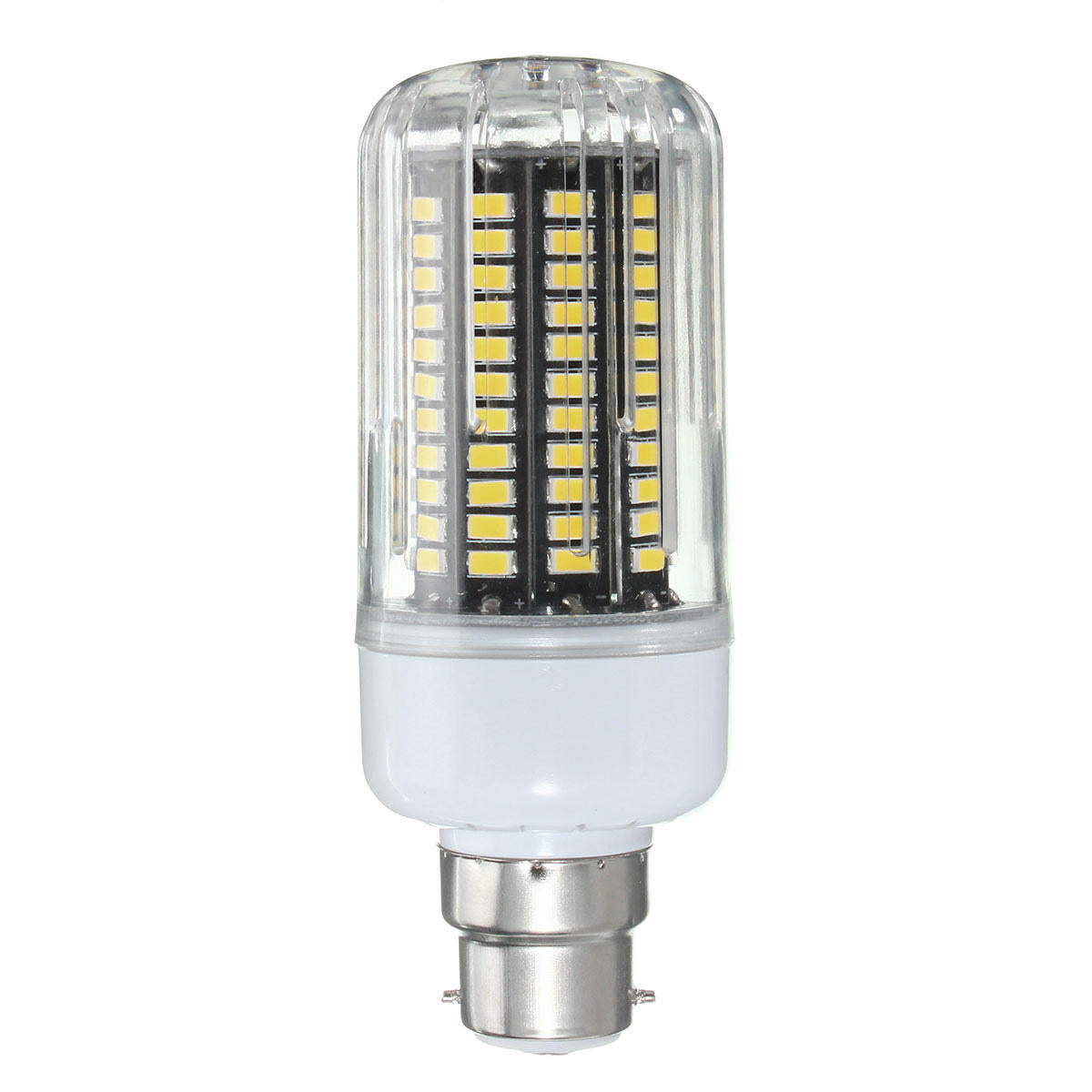 E27 E14 E12E E17 B22 15W 130 SMD 5736 LED Corn Bulb Pure/Warm White Cover AC85-265V