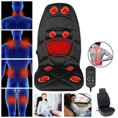 Full Body Vibration Massage Cushion with Intelligent Control, Auto Timing, Overload Protection for Car and Home Use