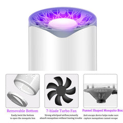 5W USB LED UV Light Bug Zapper Trap - Fly, Mosquito, Insect Killer & Pest Control Lamp