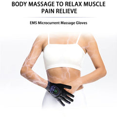 EMS Massage Gloves for Pain Relief, Muscle Recovery, and Improved Blood Circulation