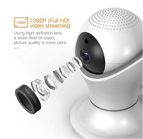 1080P HD Wireless IP Camera with Night Vision and Remote Access for Home Security