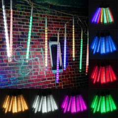 10 Tube 30CM LED Meteor Shower Rainfall Outdoor Christmas String Lights for Trees