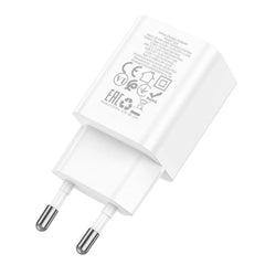 20W Dual Port USB PD+QC3.0 Fast Charger EU Plug for iPhone, iPad, Huawei, Xiaomi