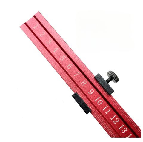 Aluminum Positioning Block - Multifunctional Woodworking Ruler with Scale
