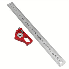 300mm Combination Square - Carpenter Angle Ruler with 45/90 Degree Marking