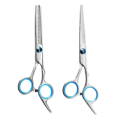 10 Pcs Professional Stainless Steel Barber Scissors Set - Thinning & Hairdressing Scissors for Barber Shops