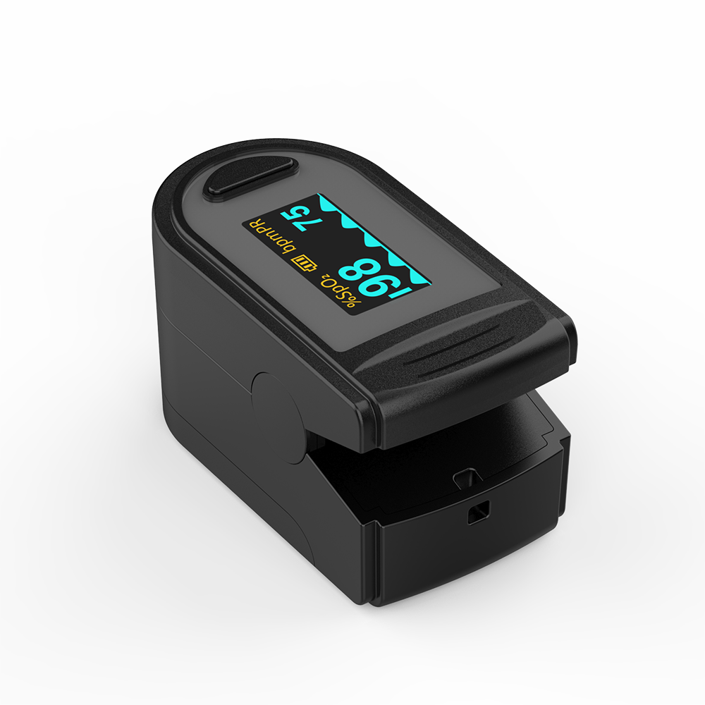 Finger Clip Pulse Oximeter with Multiple Display Modes, Brightness Adjustment, and Automatic Power-Off