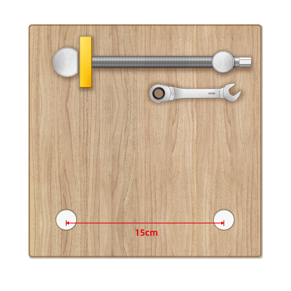 Schraubstock-Set für Holzarbeiten mit Ratschenverriegelung, 19–20 mm – perfekt für Heimwerker- und Tischlerprojekte