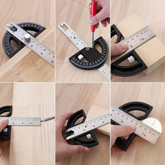 Protractor Angle Gauge: Essential Woodworking & Carpenter Measuring Tool