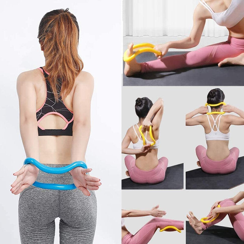 Fitness Pilates Ring Circle: Yoga Resistance Stretch Tool for Shoulder, Wrist, and Power Training