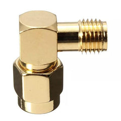 10Pcs SMA Male to Female Right Angle Crimp RF Adapter Connectors