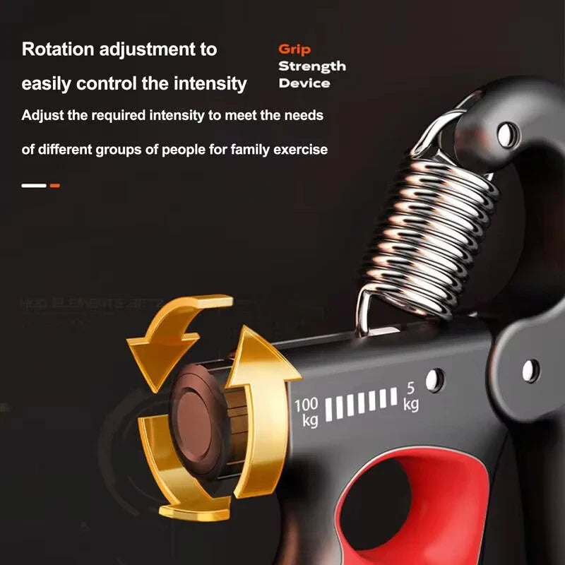 Adjustable 5-100kg Grip Strengthener for Wrist & Hand Muscle Recovery Exercise Equipment