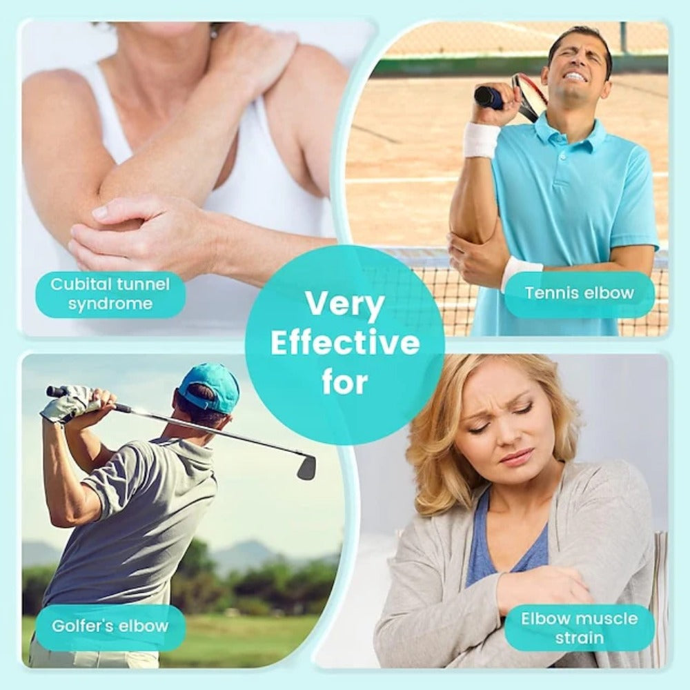 Elbow Brace & Splint for Cubital Tunnel Syndrome, Night Support for Ulnar Nerve, Tennis Elbow, Fits Left/Right Arm