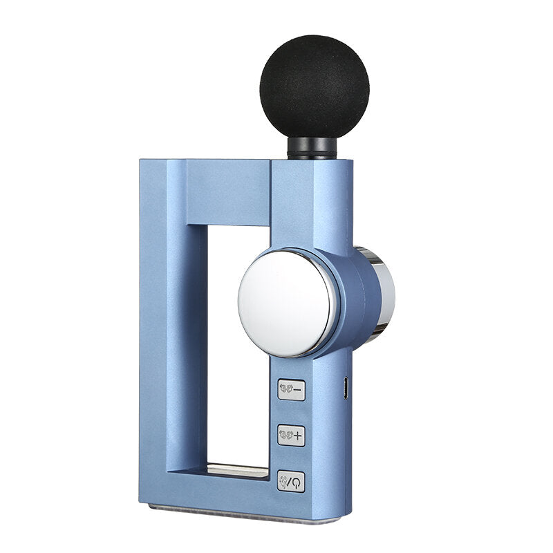 Elektrische Faszienmassagepistole mit LCD-Display – 32 Intensitätsstufen, 4 Heizstufen, wiederaufladbar, Tiefenmuskeltherapie, 4 Massageköpfe