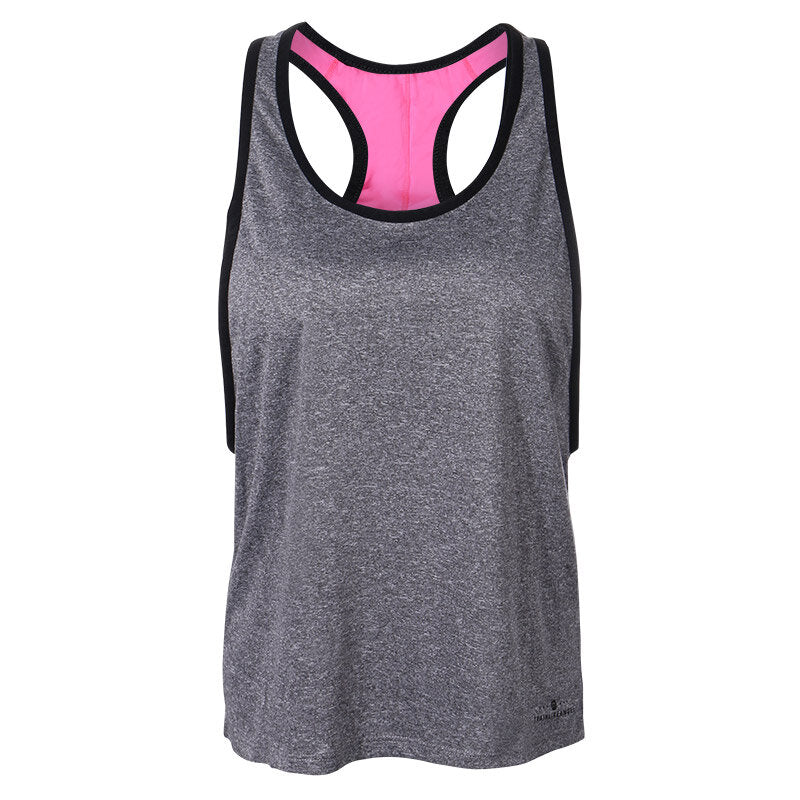 Women's Two-Piece Sleeveless Wireless Shockproof Quick-Dry High Elastic Fitness Vest Bra