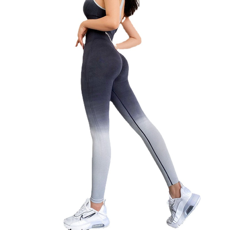 Schnelltrocknende Yogahose mit hoher Taille für Damen – Hüftlift-Leggings für Fitness, Laufen und Sporttraining