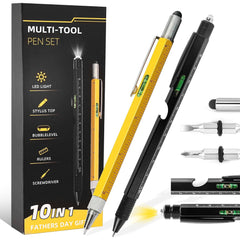 9-in-1 Multi-Tool Stylus Pen: Perfect Gift for DIY Enthusiasts & Handymen