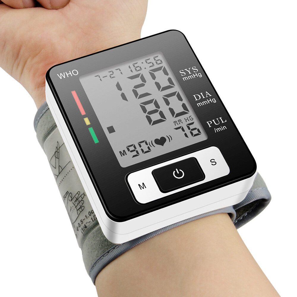 3-in-1 Finger Pulse Oximeter & Wrist Blood Pressure Monitor - Elderly Health Care Set