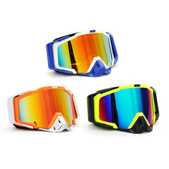 Detachable Motorcycle Ski Goggles - UV Protection, Windproof, Anti-Radiation Riding Sunglasses for Adults